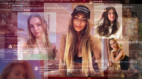 Stolen photos of European influencers used to push Trump  .